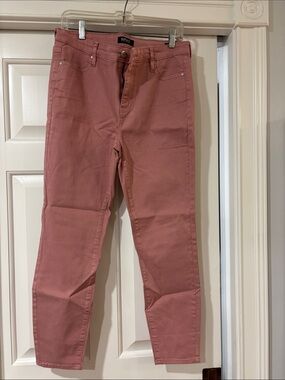 Buffalo David Bitton Dusty Rose High-Rise Cropped Jeans